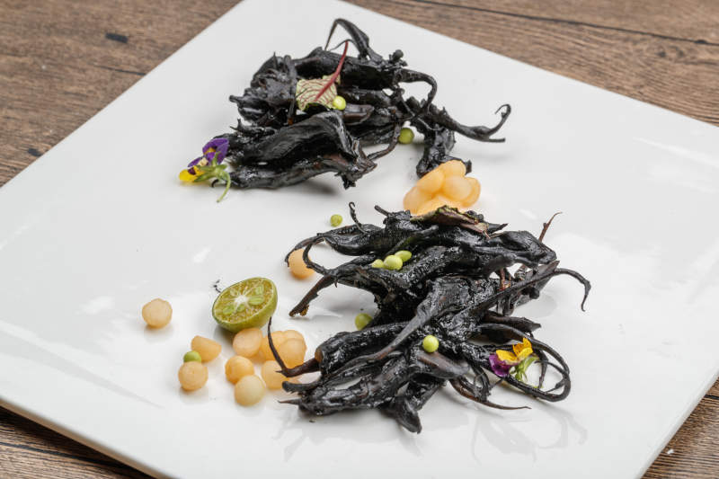 风味墨鱼汁鸭舌