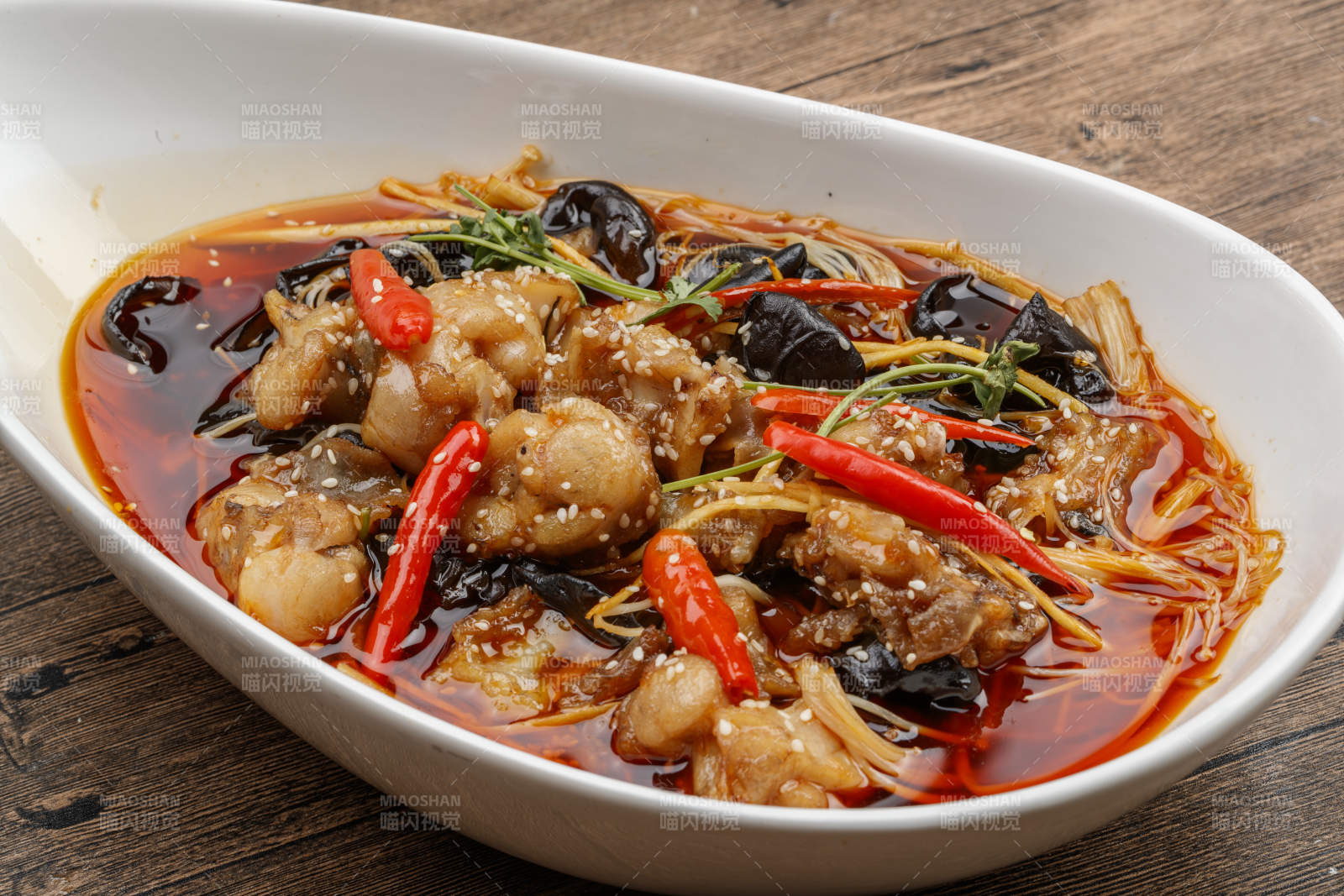 红油香辣口水蛙