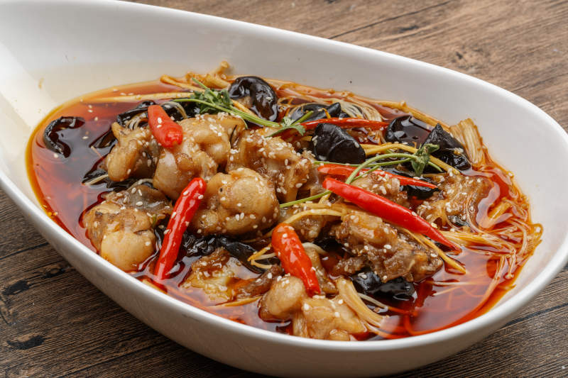 红油香辣口水蛙