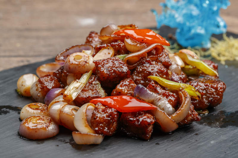 小洋葱黑椒牛仔粒