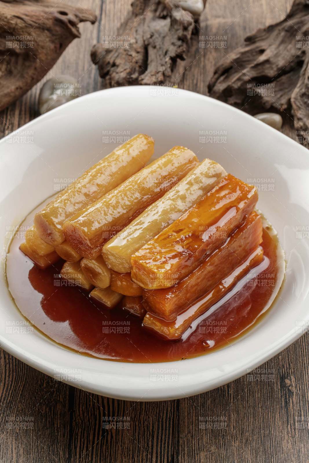 蜜汁长山药-摄影图