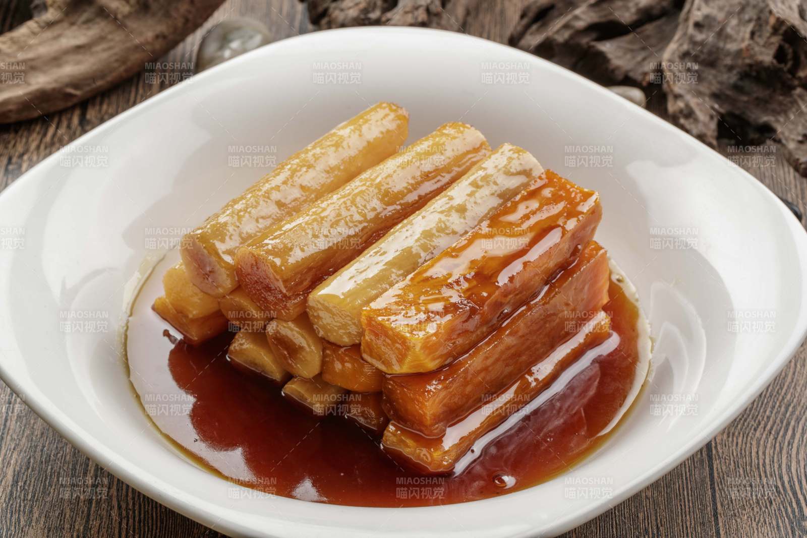 蜜汁长山药-摄影图