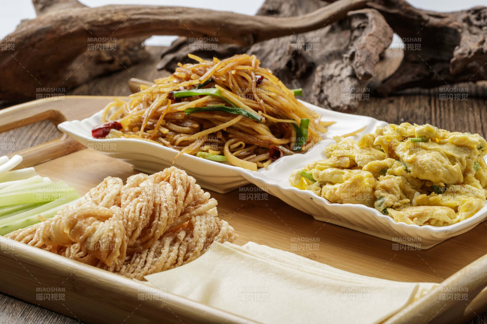 农家老咸菜卷饼