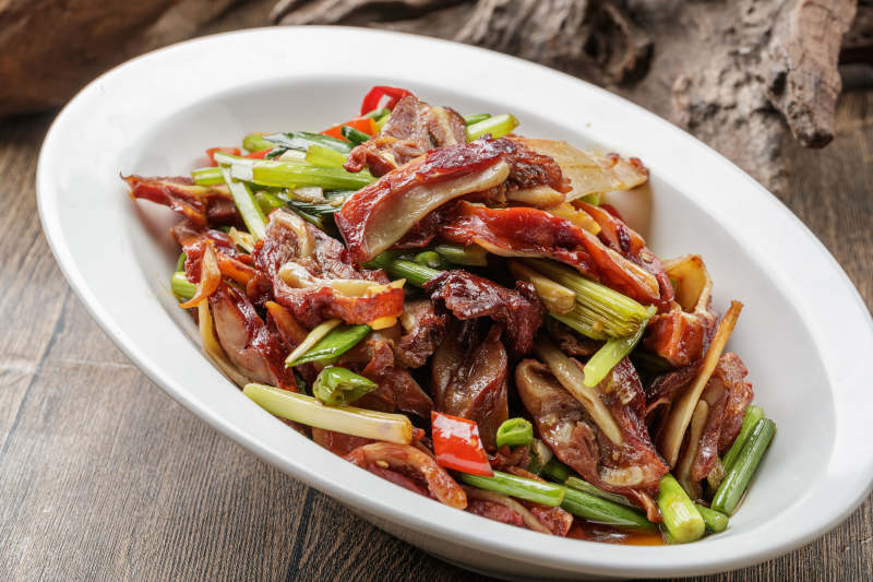 西芹香炒豬頭肉
