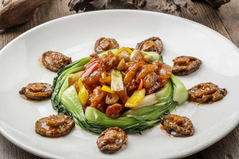 葱烧蹄筋元宝鲍鱼