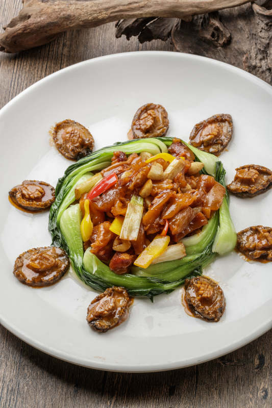 葱烧蹄筋元宝鲍鱼