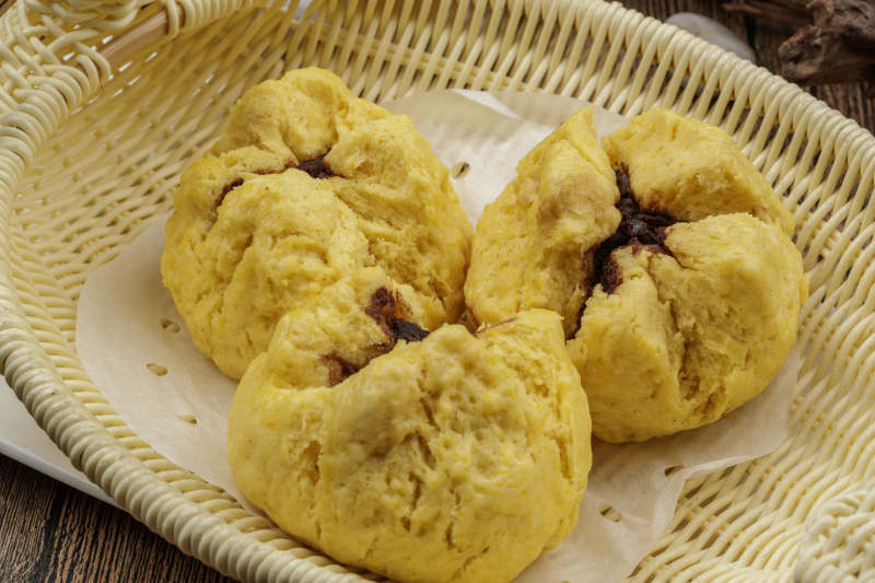 面豆馅开花黄馍馍