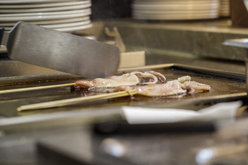 星级酒店高档自助餐料理餐台