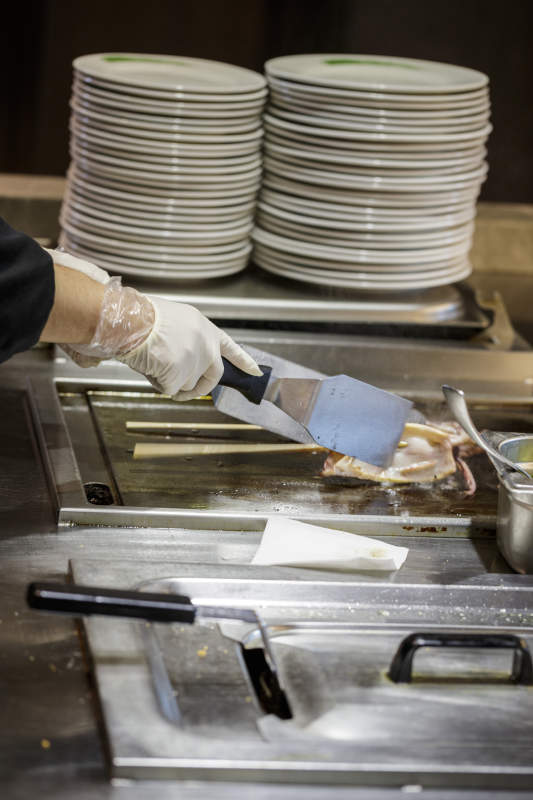星级酒店高档自助餐料理餐台