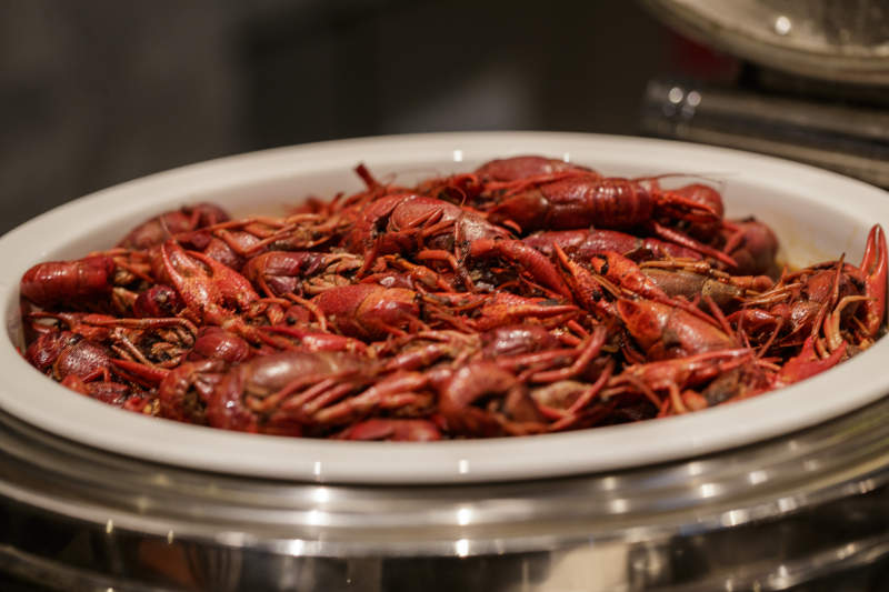 星级酒店高档自助餐料理餐台