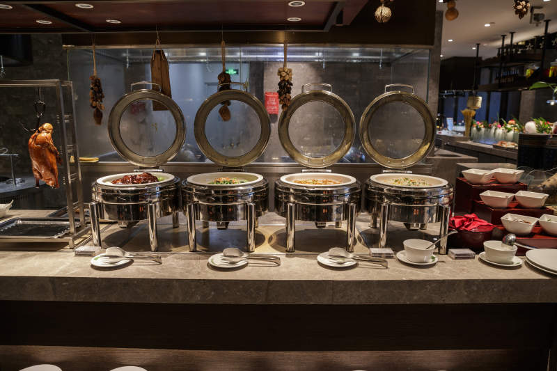 星级酒店高档自助餐料理餐台