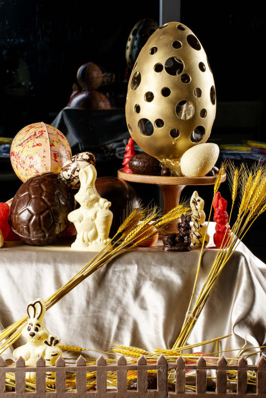 精美制作的复活节巧克力
