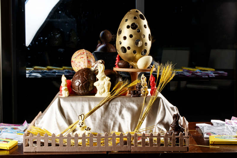 精美制作的复活节巧克力