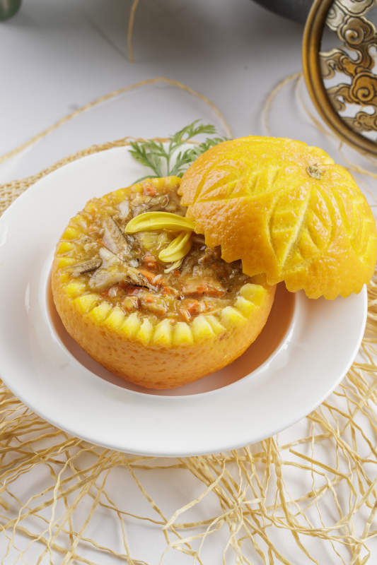 仿唐菜蟹釀橙