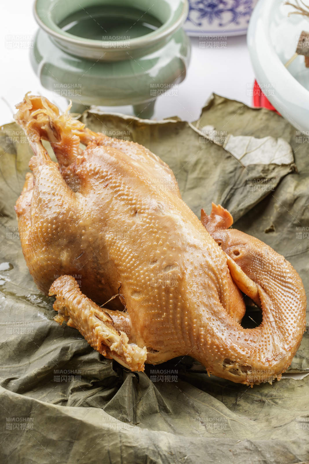 豆豉酱香荷叶鸡