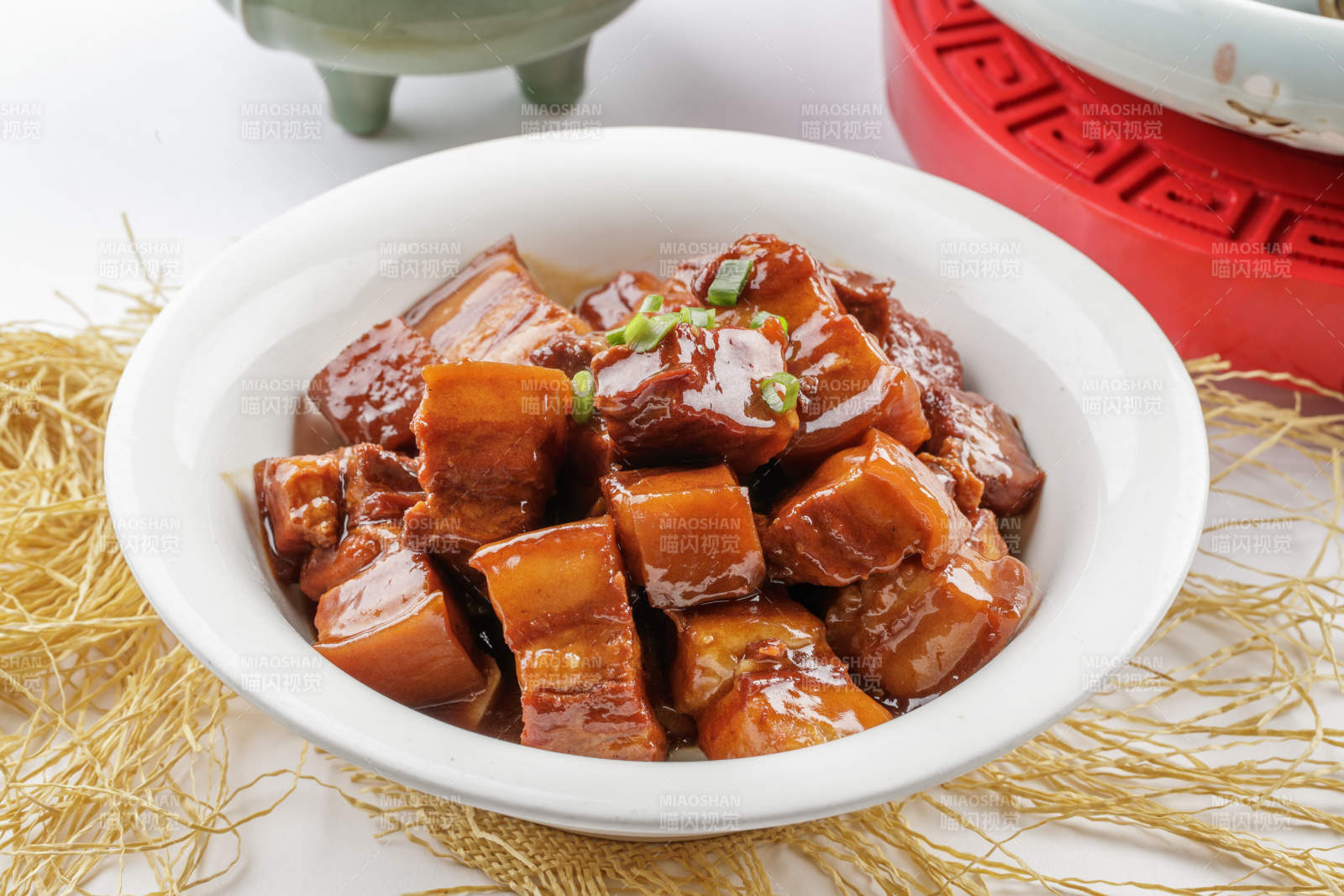 大碗红烧肉东坡肉-摄影图