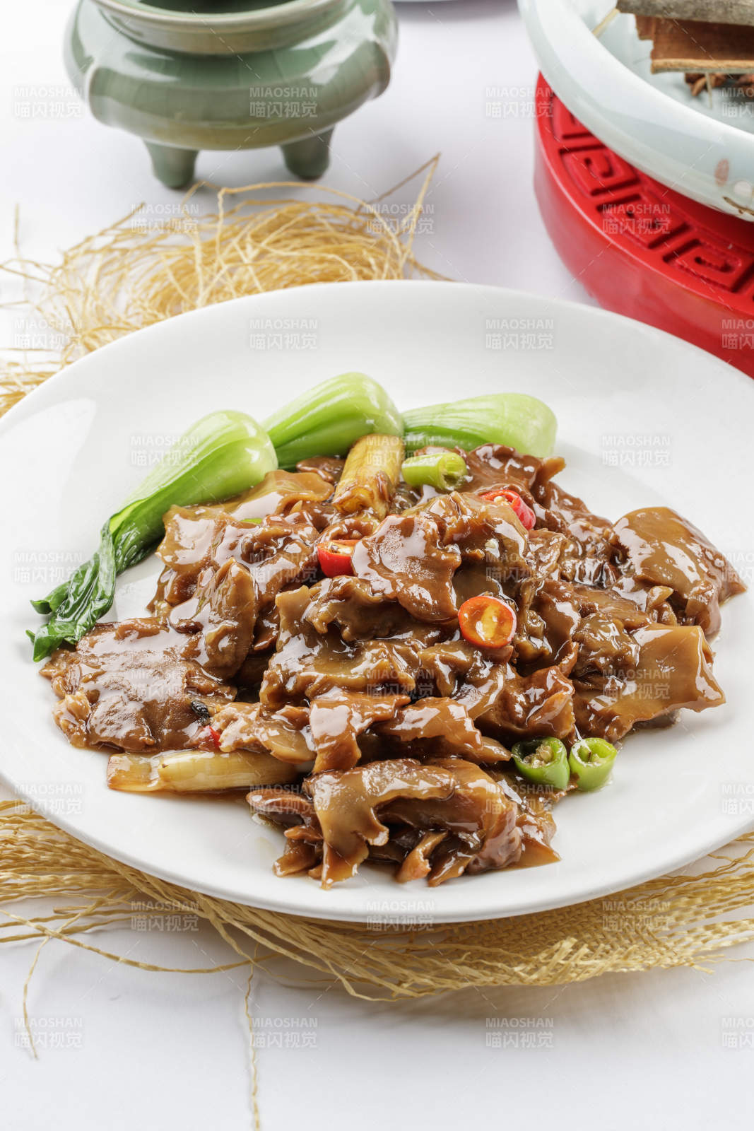 魯菜蔥燒大海螺片