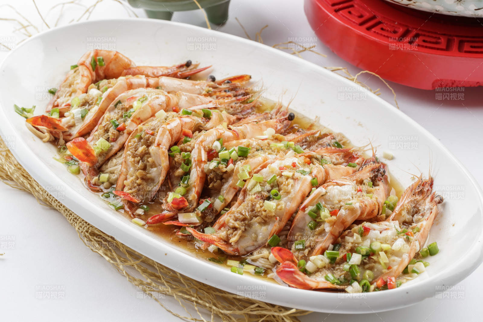 清蒸蒜蓉开背虾