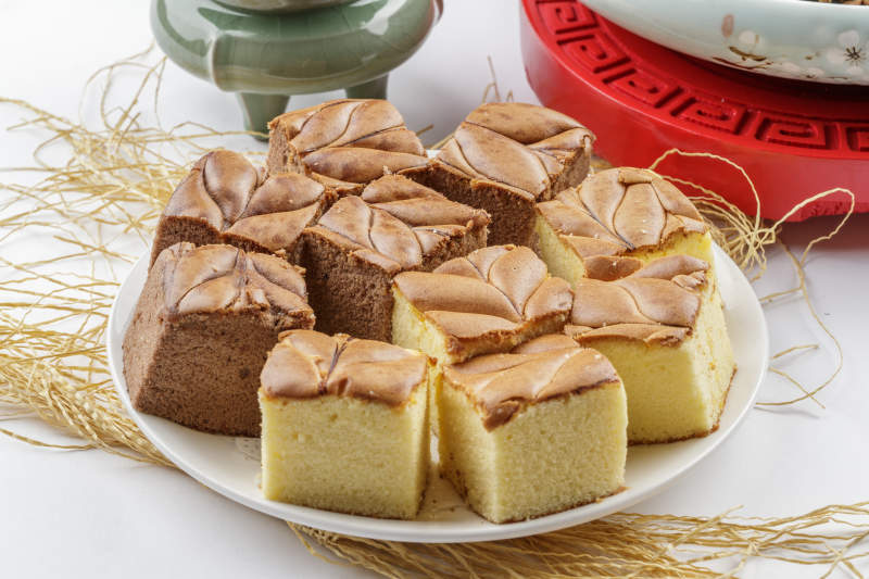 双色松糕蜂蜜蛋糕红枣蛋糕