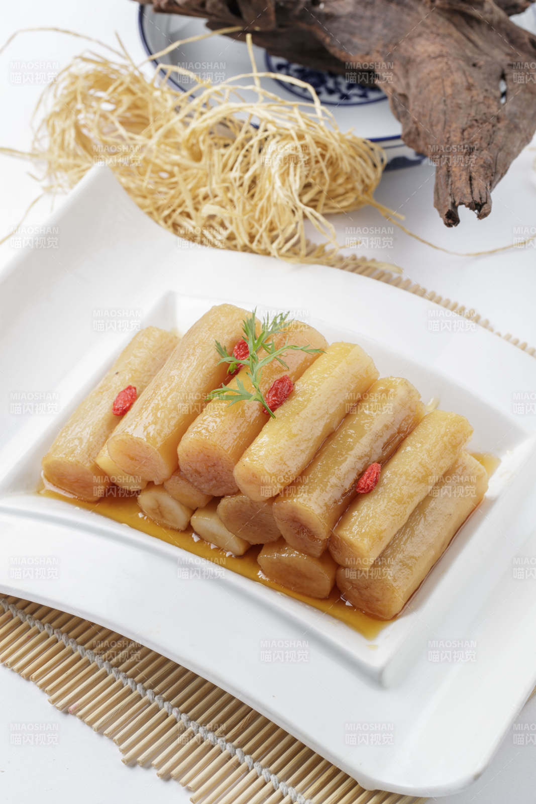 蜜汁长山药-摄影图