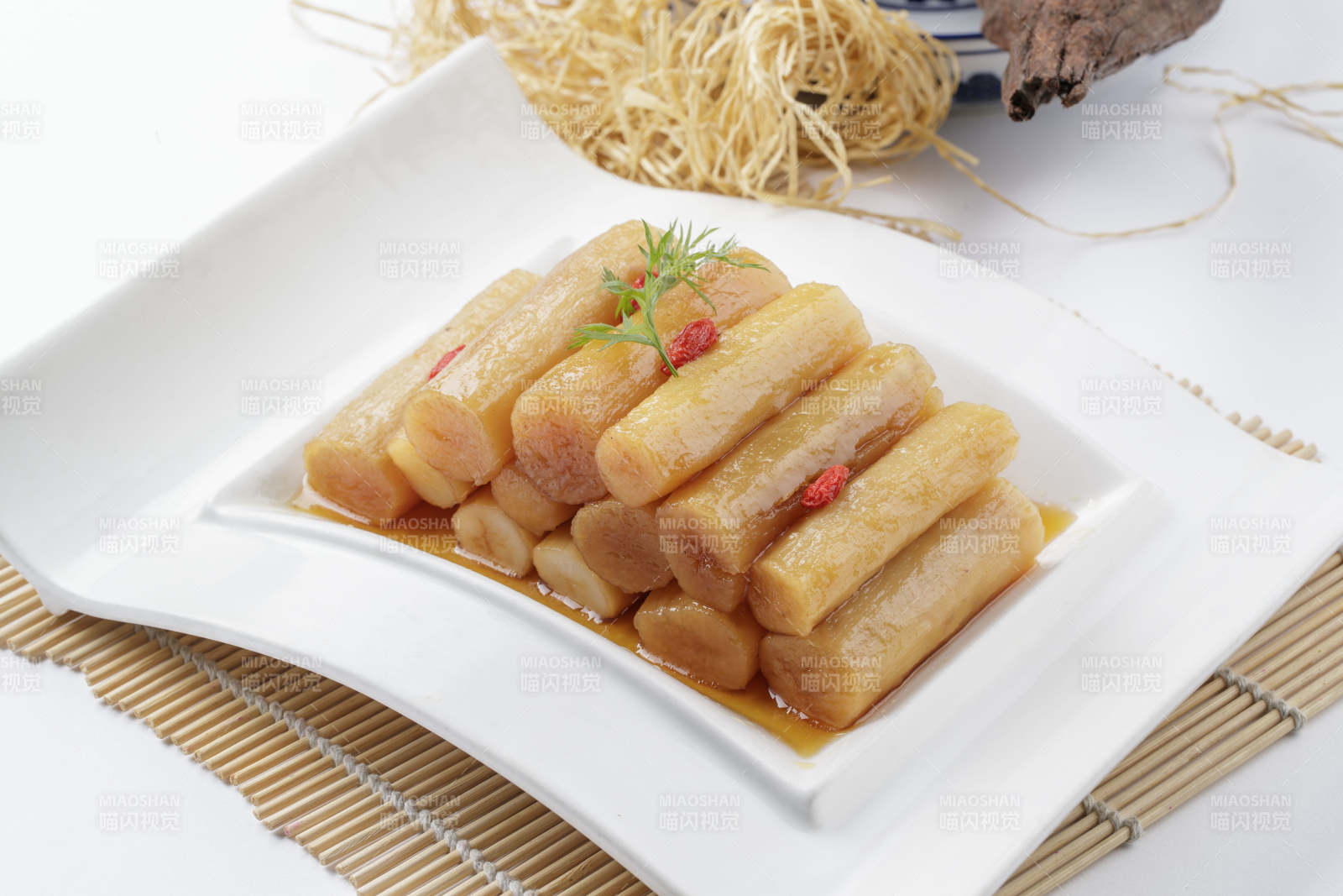 蜜汁长山药-摄影图