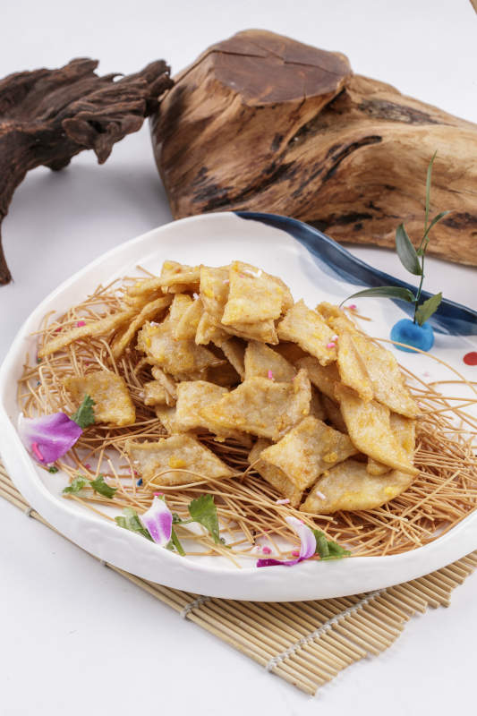 咸蛋黃焗里脊片