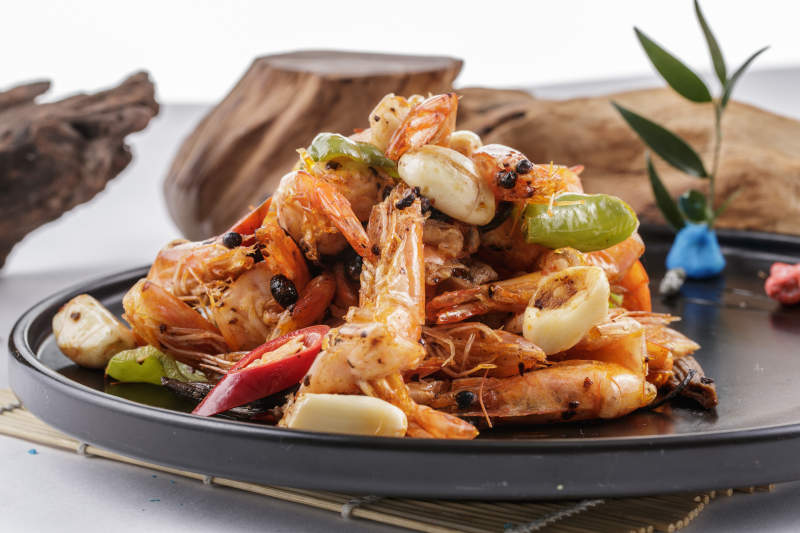 蒜香豆豉小河虾