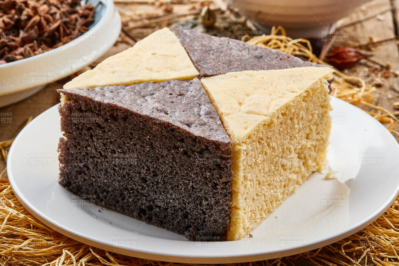 蛋糕红枣发糕双拼