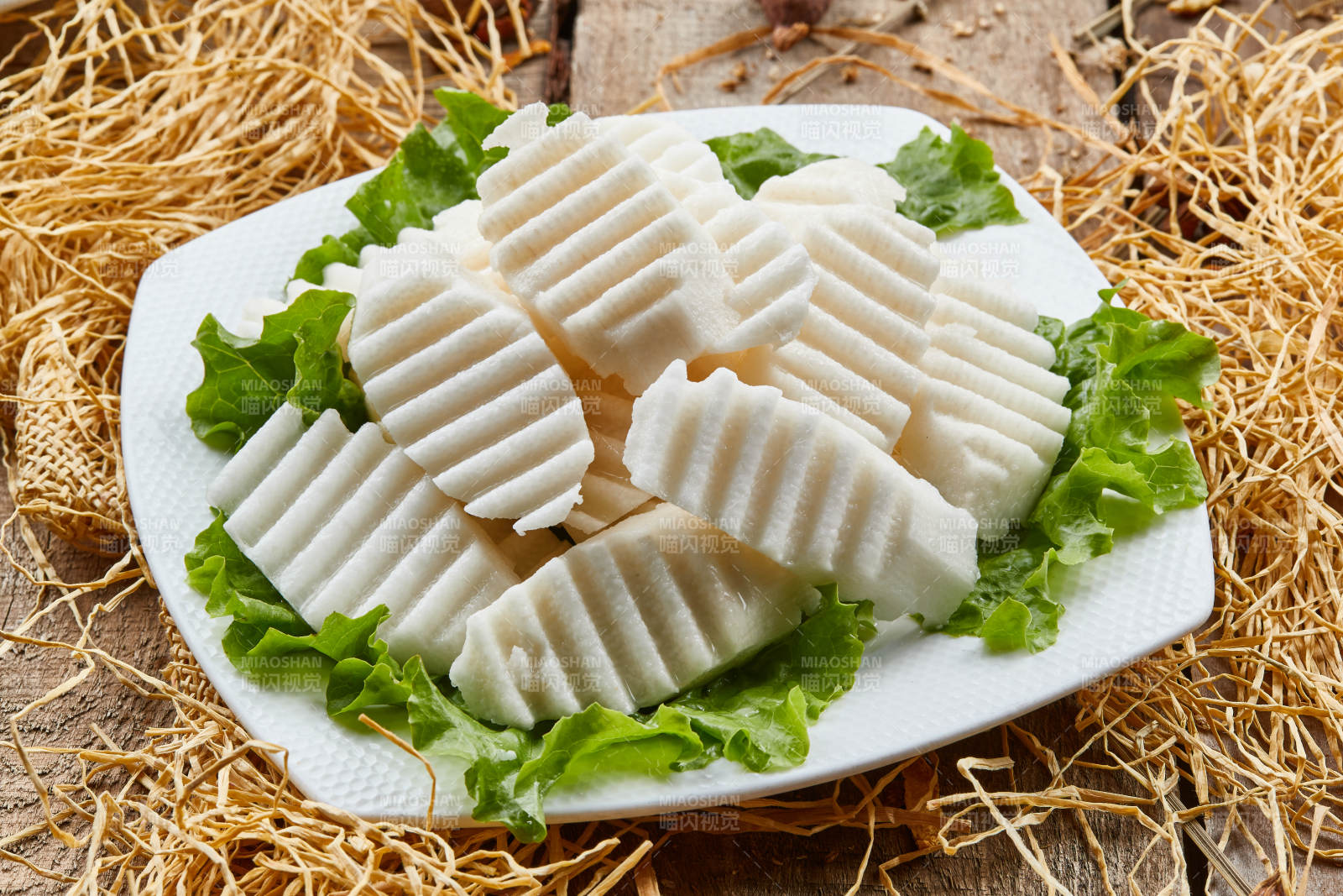 火锅食材涮品马牙长山药-摄影图