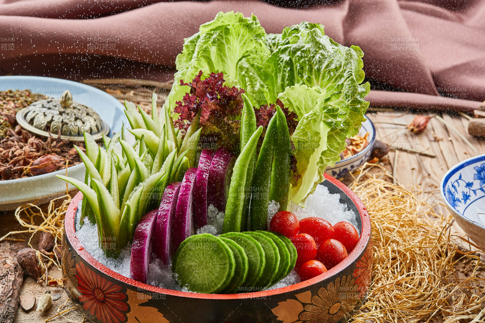 蘸醬田園時蔬大拌菜