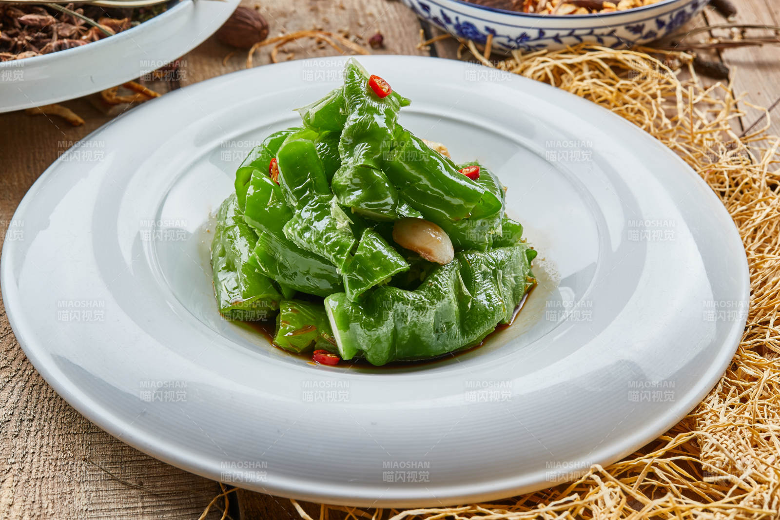 蒜香生淹螺丝椒青辣椒