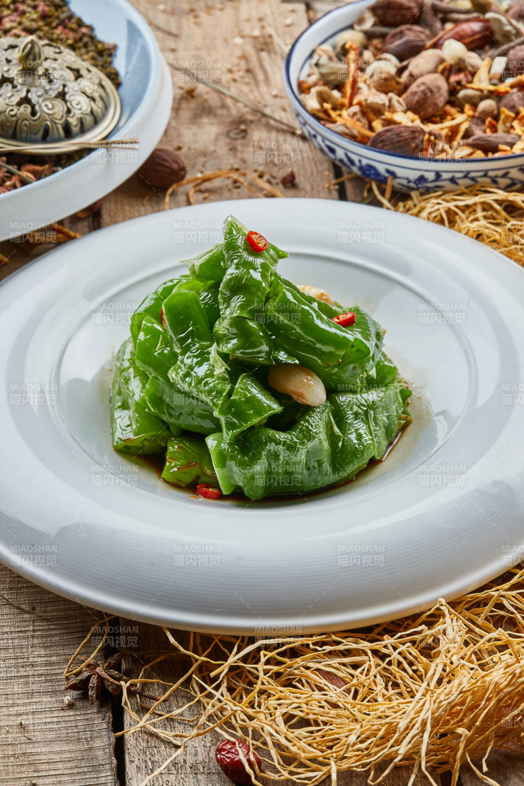 蒜香生淹螺丝椒青辣椒