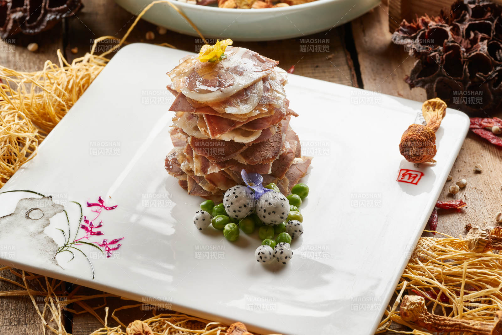 冷切千層熏肉片