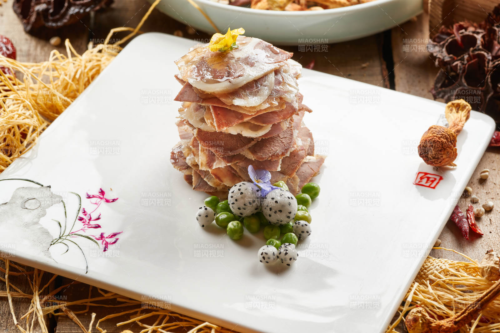 冷切千層熏肉片