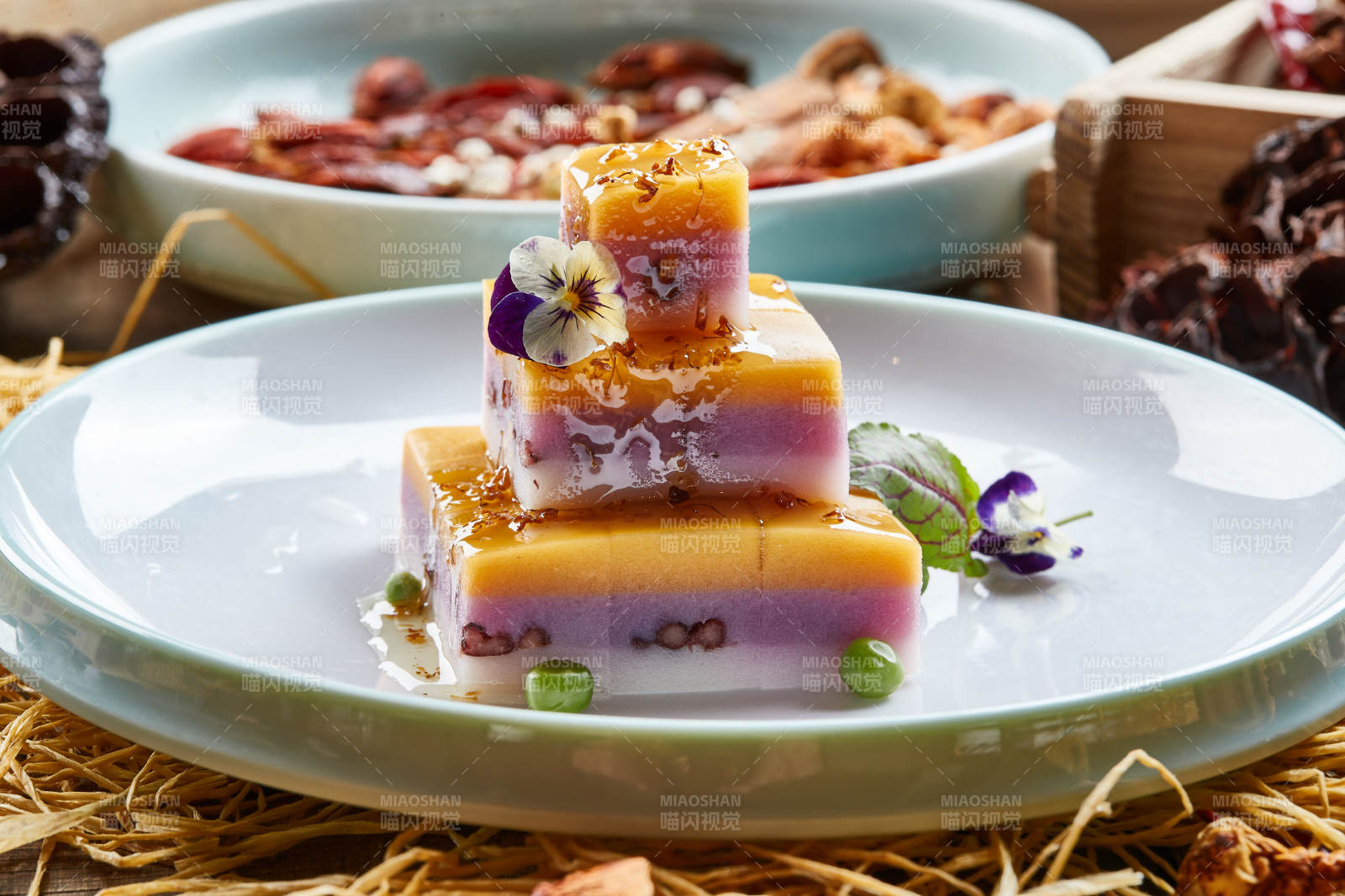 蜜汁三色薯泥凍