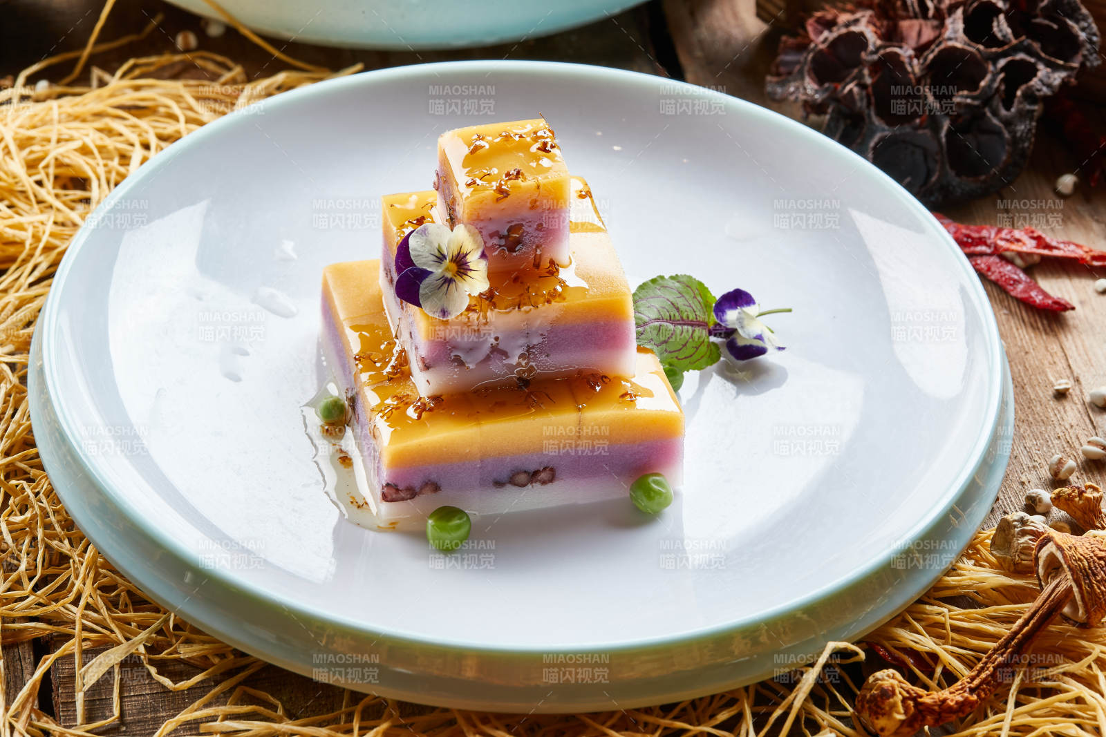 蜜汁三色薯泥凍