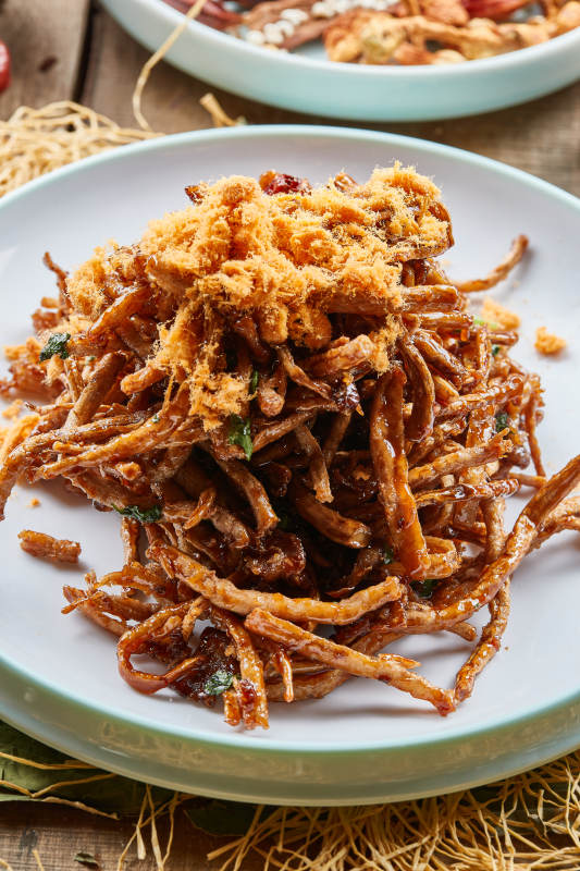 肉松糖醋茶樹菇