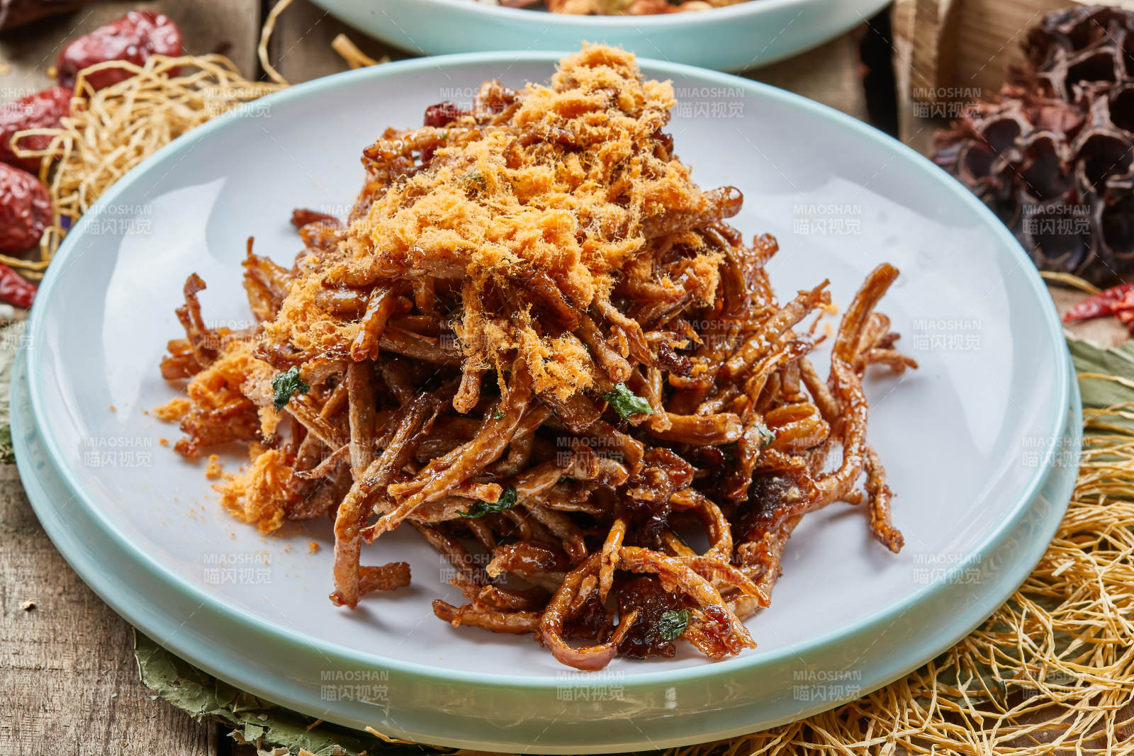 肉松糖醋茶樹菇