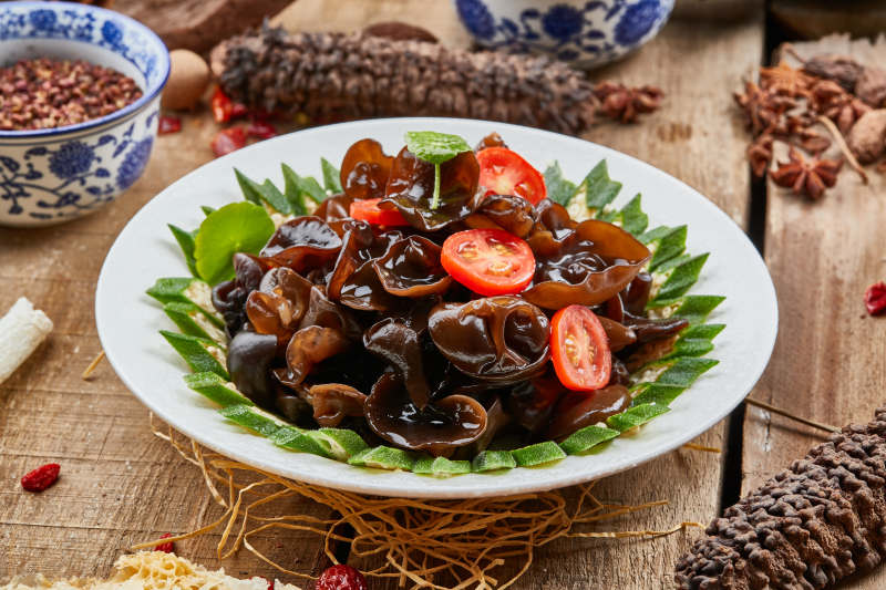 秋葵木耳圣女果