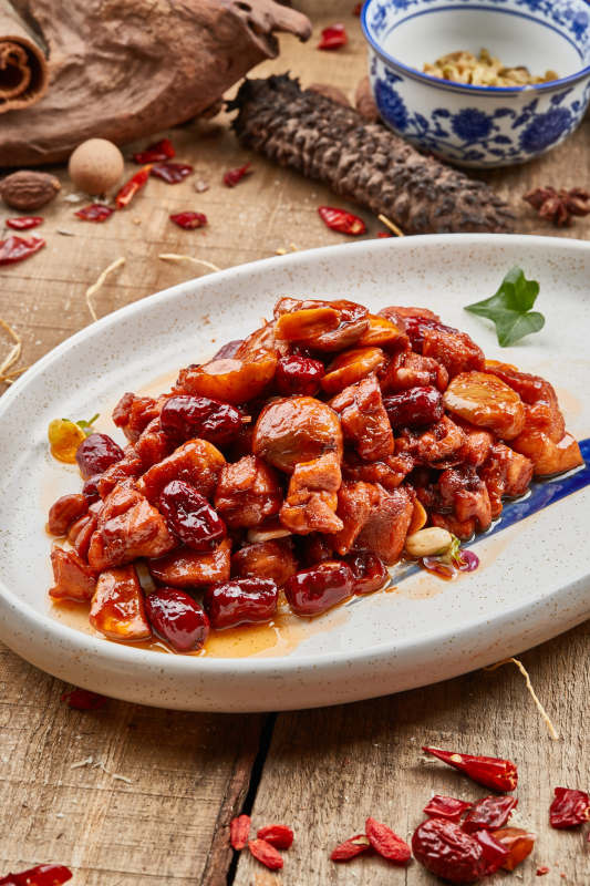 蜜枣口蘑烧鲜肉