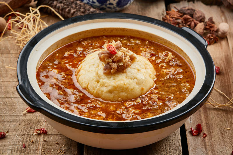 酸汤肉沫土豆泥