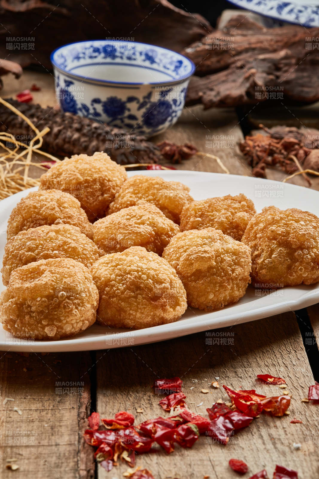 黃米豆餡油炸糕