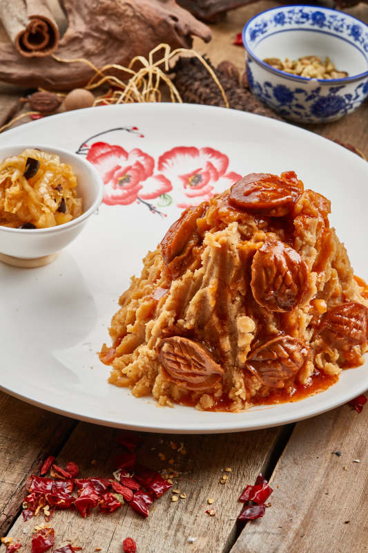 酸菜土豆泥闷鲍鱼