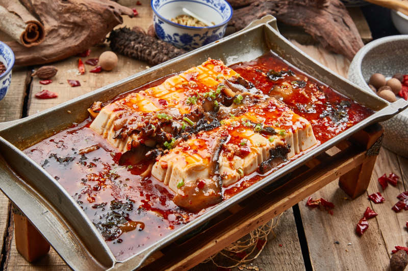 澆汁鐵板日本豆腐