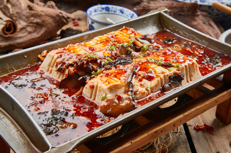 澆汁鐵板日本豆腐