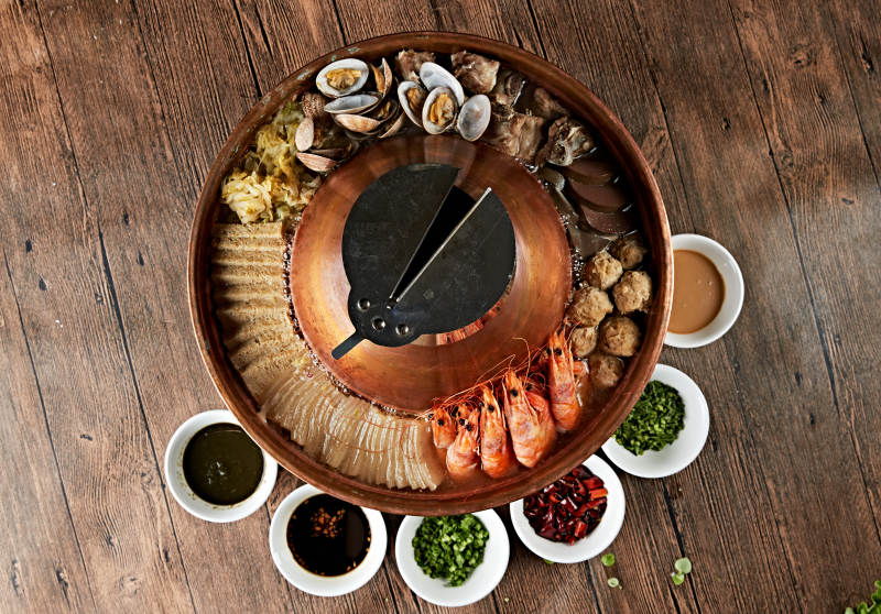 什锦海鲜景泰辣火锅