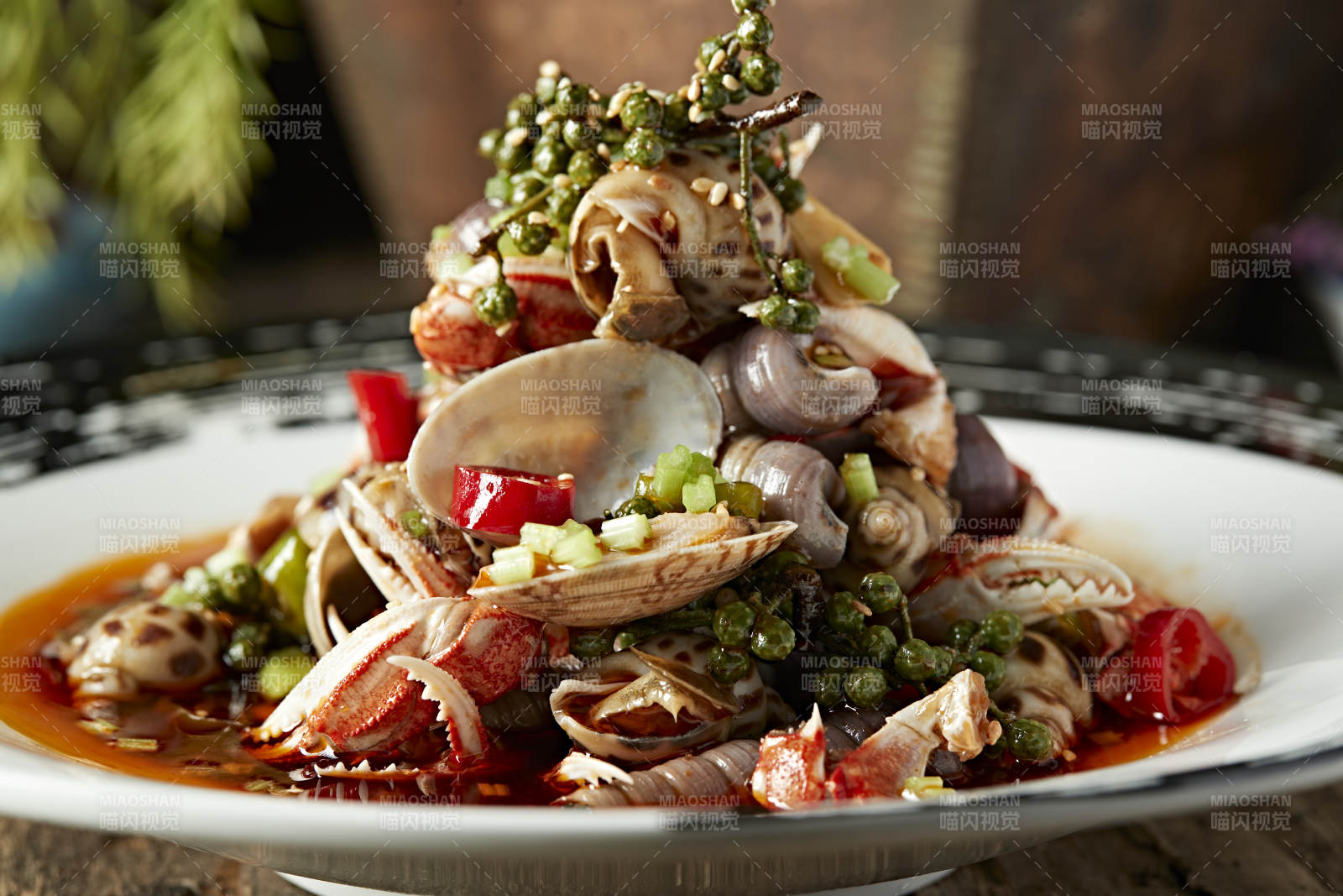 藤椒紅油腌漬小海鮮