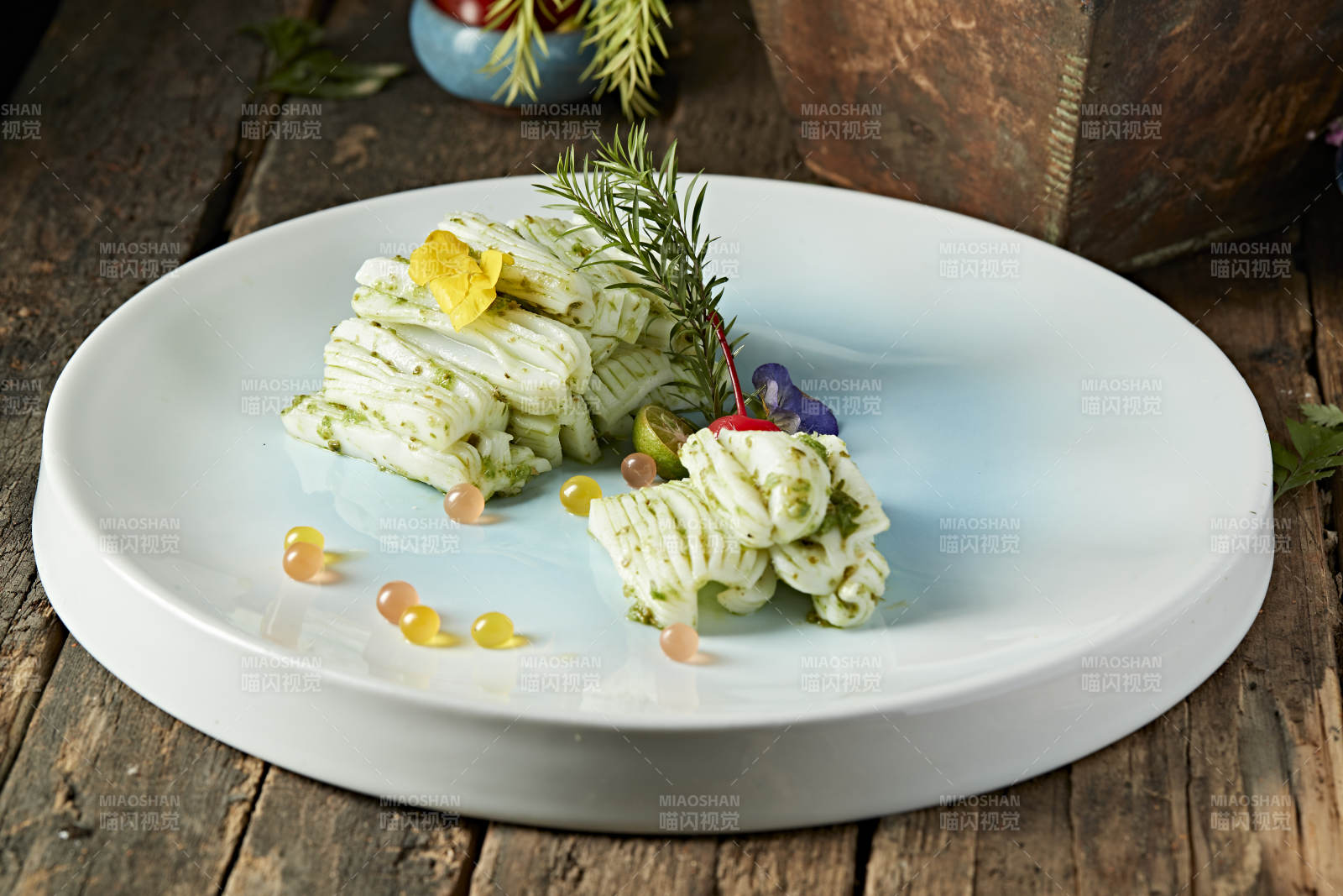 芥香山葵墨鱼花