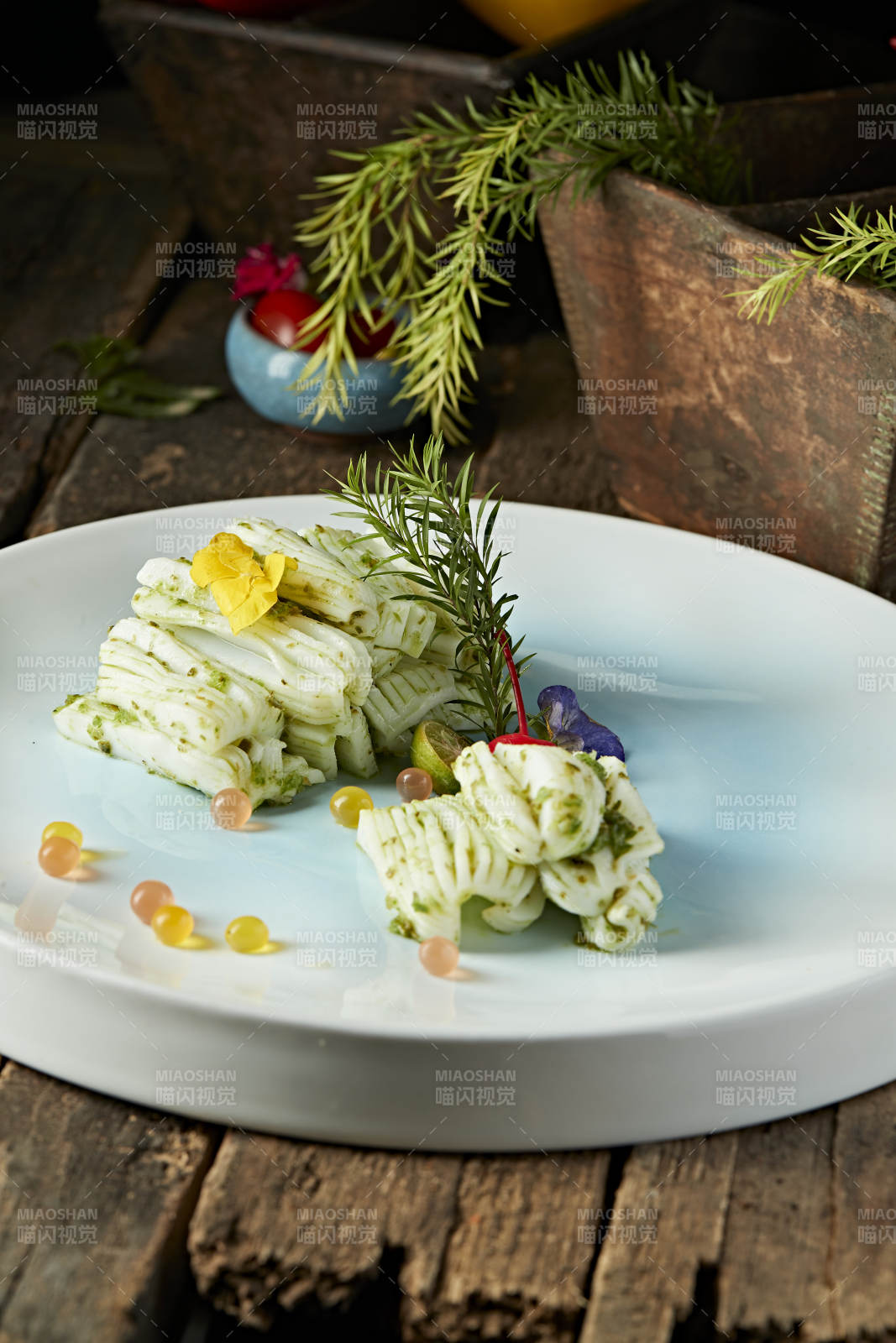 芥香山葵墨鱼花