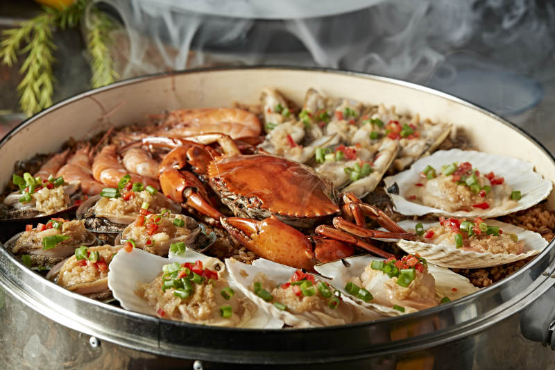 超级香蒸蒜蓉香辣海鲜大咖